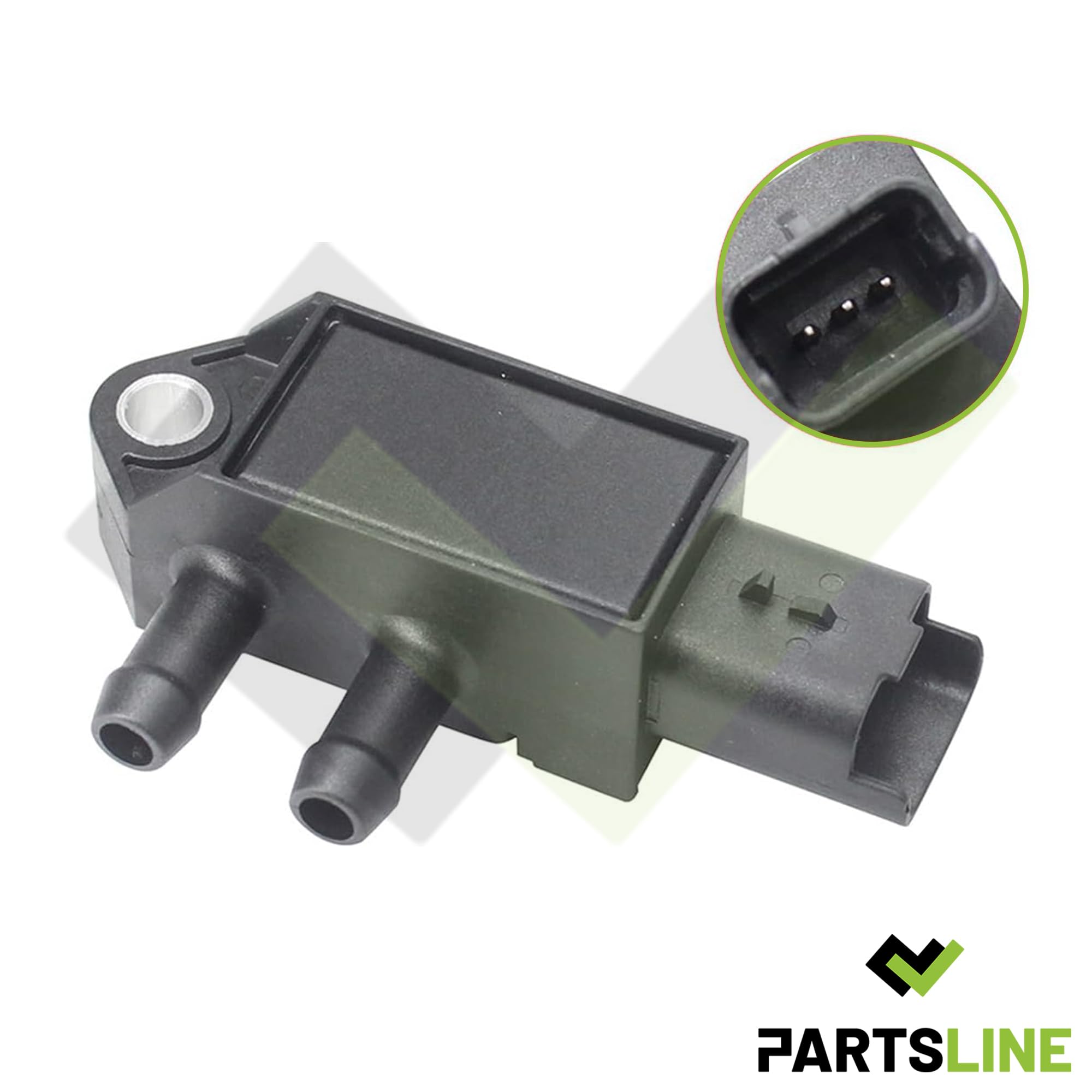 Partsline Capteur de pression de gaz d'échappement compatible avec Dokker, Duster, Lodgy, Juke, Qashqai 3, X-Trail 3, Captur, Kadjar, Scénic 4, Talisman 1.3 TCe DIG-T 2277000Q0D 208748109R