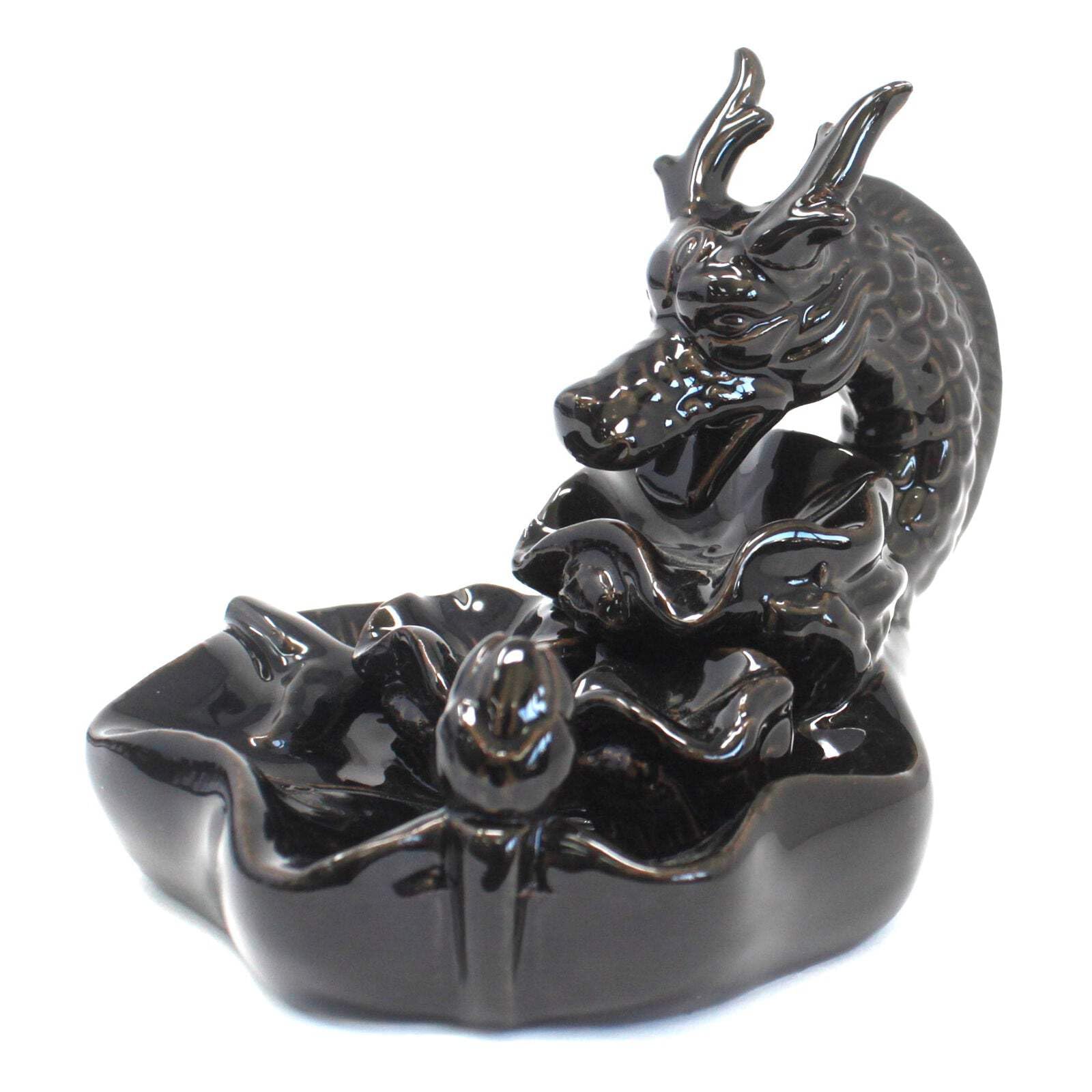 Ancient Wisdom Backflow Incense Burner - Large Dragon Pool