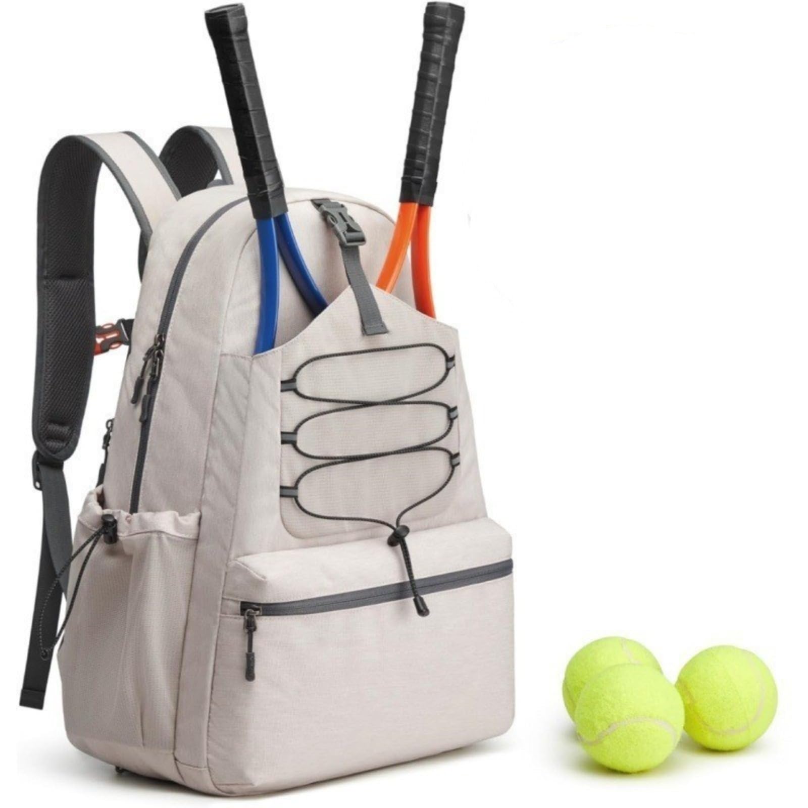 Raquetero Tenis Mochila Mujeres Hombres Bolsa Pickleball 4 Raquetas Compartimento Zapatos Impermeable