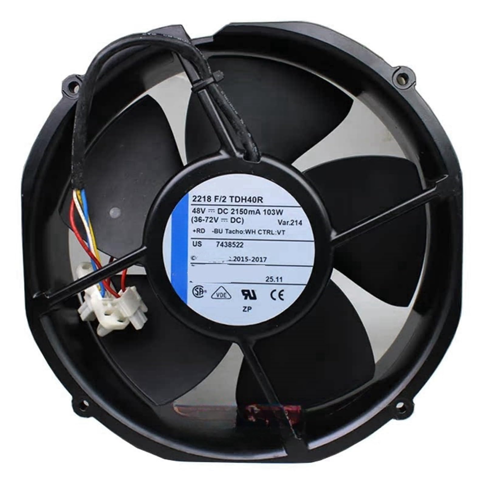 UITGVDQAT 2218F/2TDH40R 2218F/2TDH4PR 2218F/2TDH4P 2218F/2TDHHP fan 48VDC Inverter cooling fan(EBM 2218F-2TDH40R)