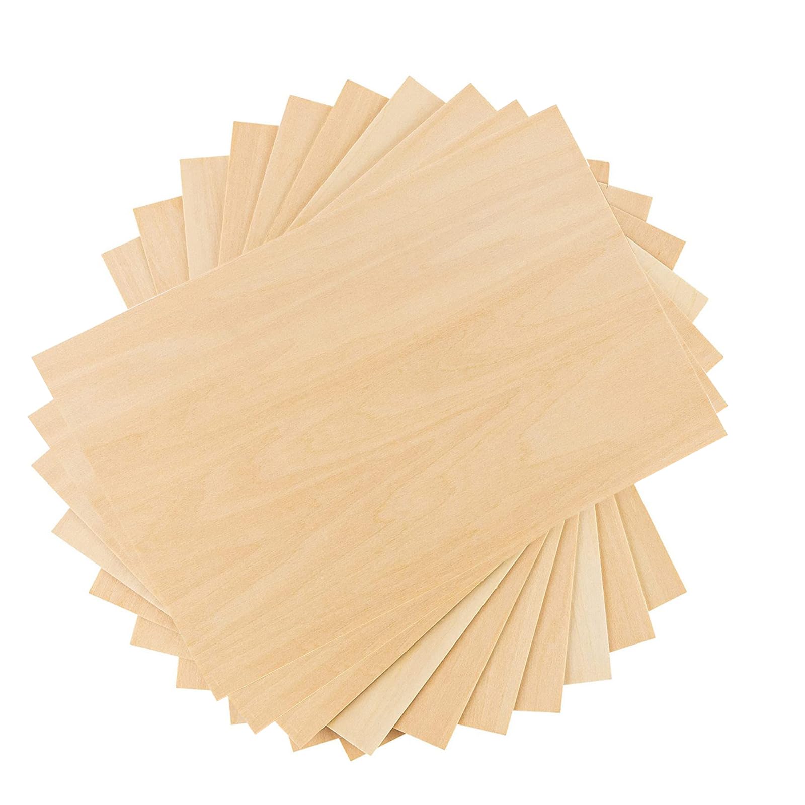 30 Fogli Di Legno Compensato KEILEOHO 200x100x2 Mm - Tavole Sottili Non Finite Per Modellismo E Fai Da Te - 3