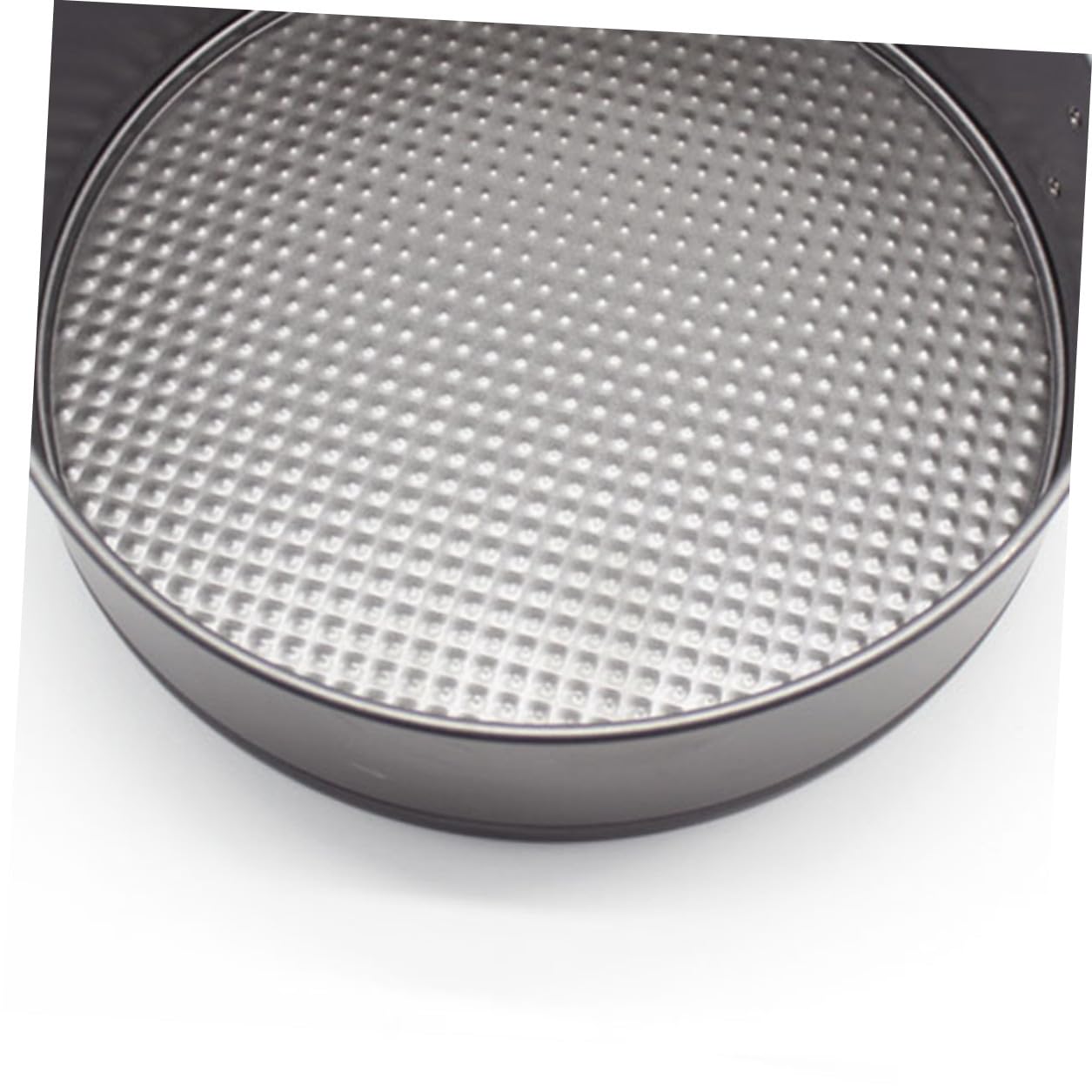 LABRIMP 6 Piezas Moldes Redondos para Pasteles con Base Desmontable Antiadherentes con Diseño Panal Bandejas para Hornear para Bodas Fiestas y Uso Doméstico Negro
