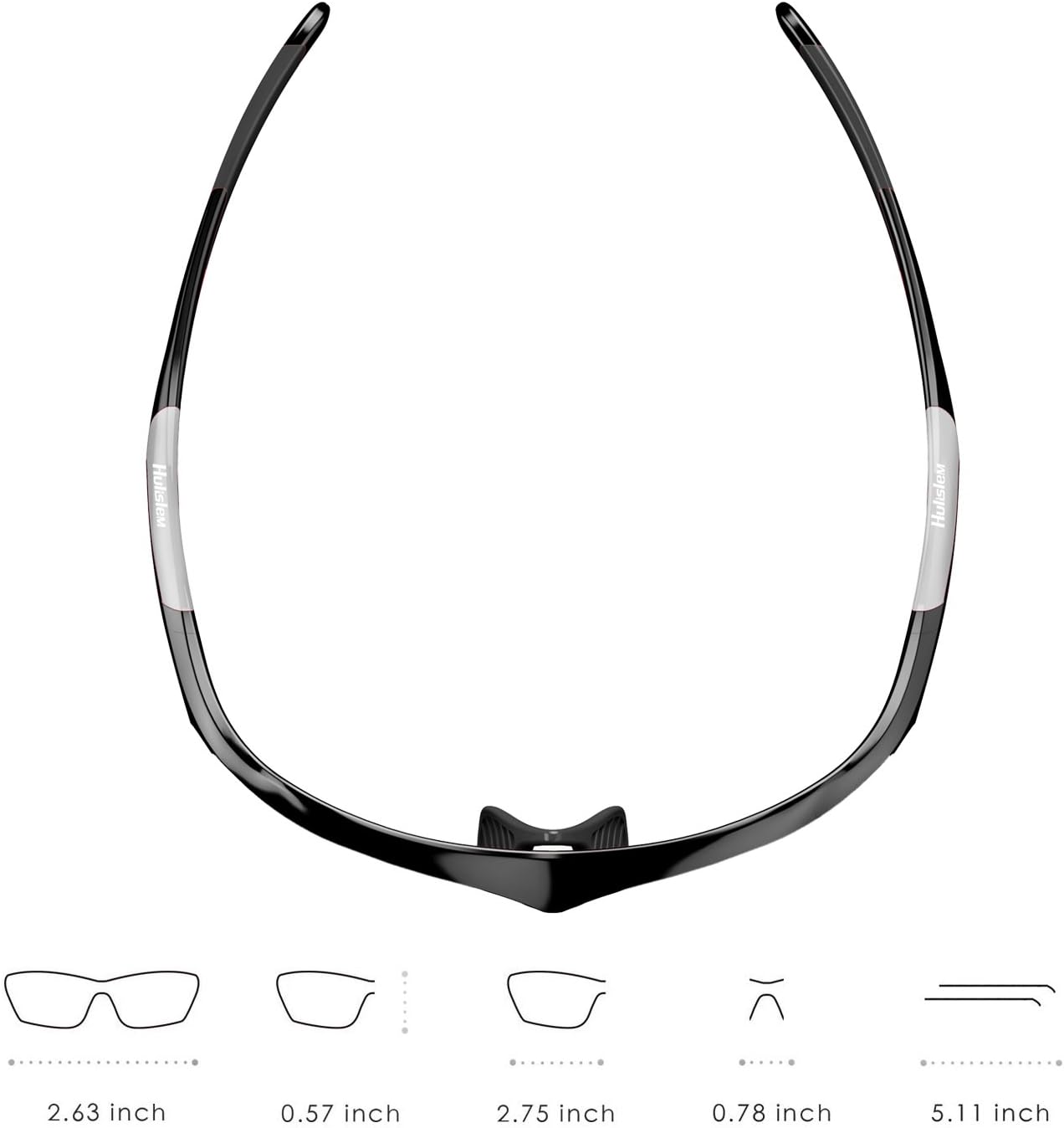 Blade Sport Polarized Sunglasses Sunglasses For Men Women Mens Womens Running Golf Sports - Image 4