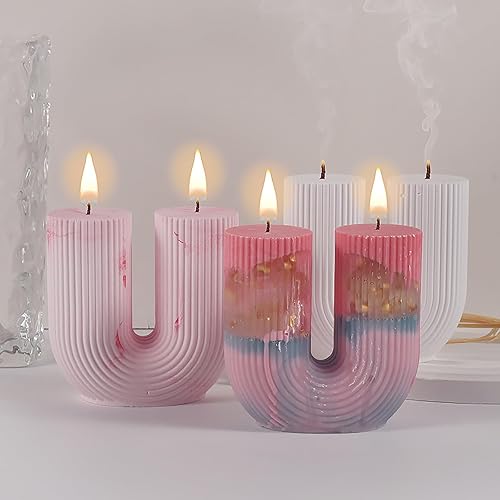 Miniatura 4 de Paquete de 2 moldes de Navidad para calcetines de Papá Noel, molde de resina para hacer resina, moldes de silicona para velas para decorar el hogar,