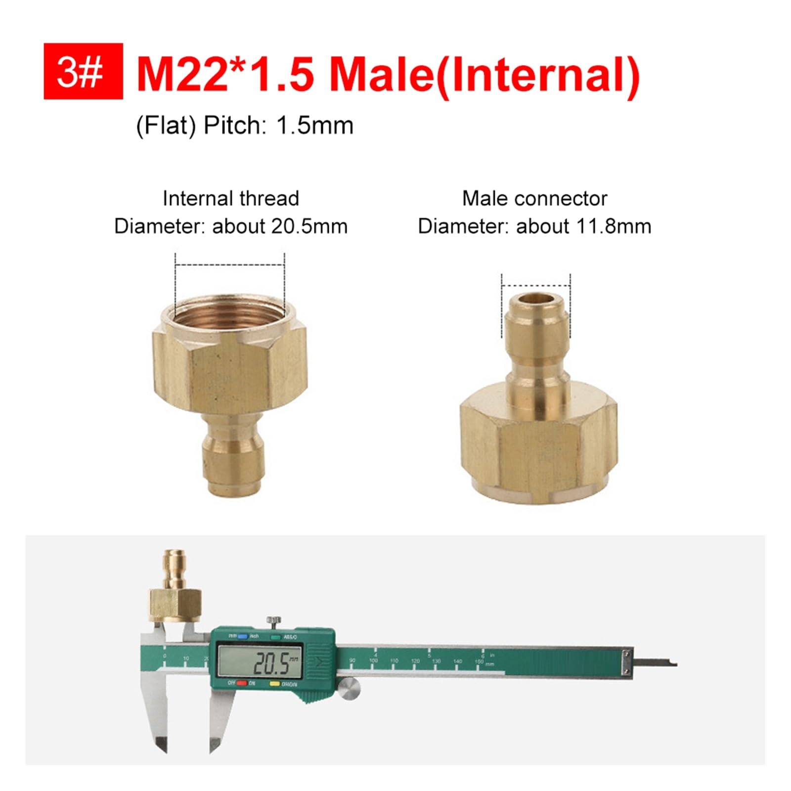 Adapter für Hochdruckreiniger aus Messing