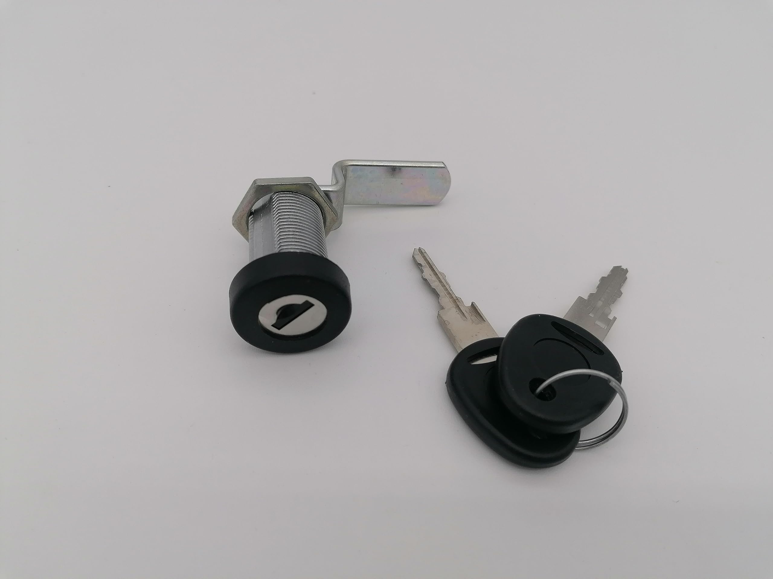CR-MOESANCO® Cerradura de Seguridad Cilíndrica de Acero Inoxidable para Buzón, Baúl de Caravana, Cofre de Autocaravana, Armario con 2 Llaves