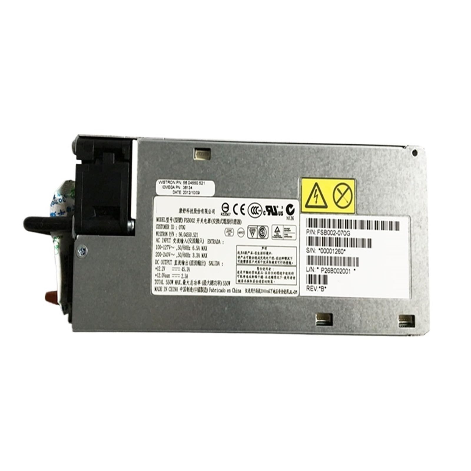 Alimentation 550 W FSB002 pour PC de bureau standard