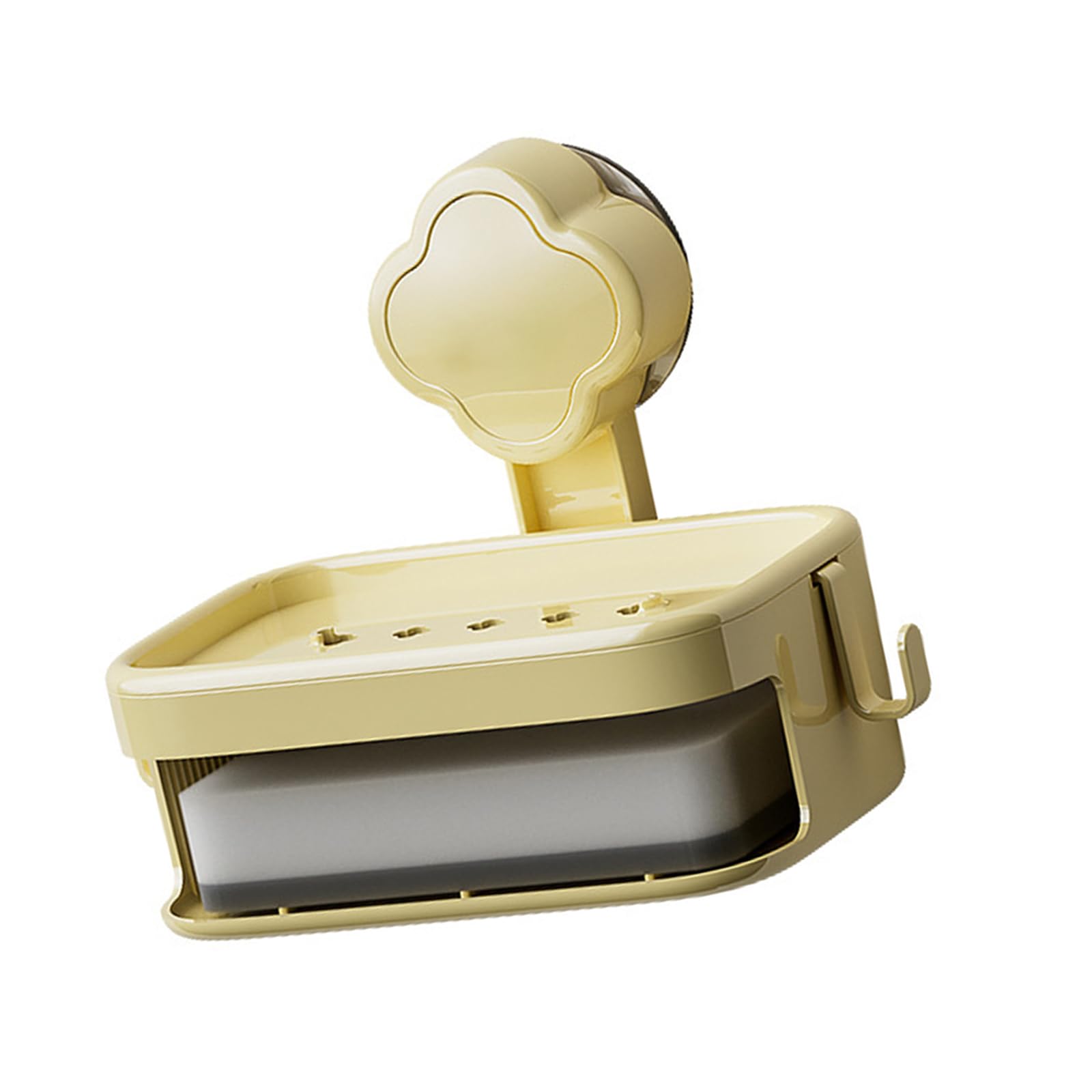 Tsophreniq Soap Soap Holder for Shower Single Layer Wall Mounted Rack NoDrilling Draining for Bathroom Wall Mounted Tray