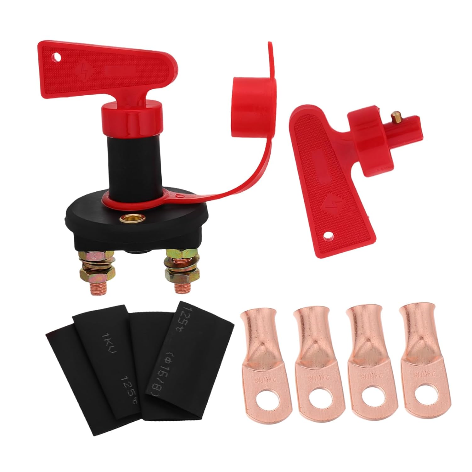 2-Hole Boat Battery Disconnect Switch Marine Rv Main Power Cut Off Switch Cutoff and Reliable Isolation