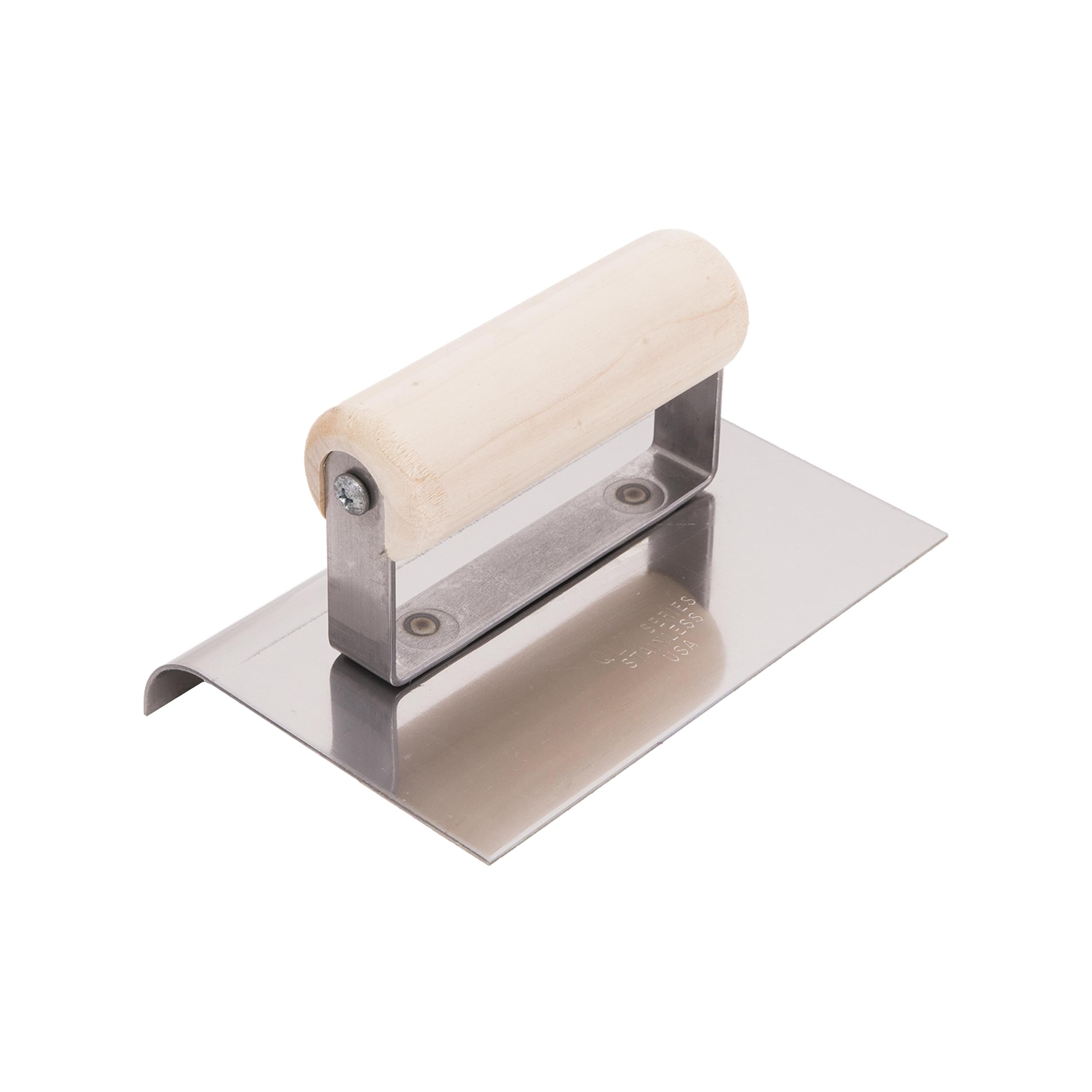 Marshalltown CE510S, impugnatura in legno, Cazzuola per bordi, R 19mm, L 22mm, acciaio inossidabile, dimensioni: 152x102 mm