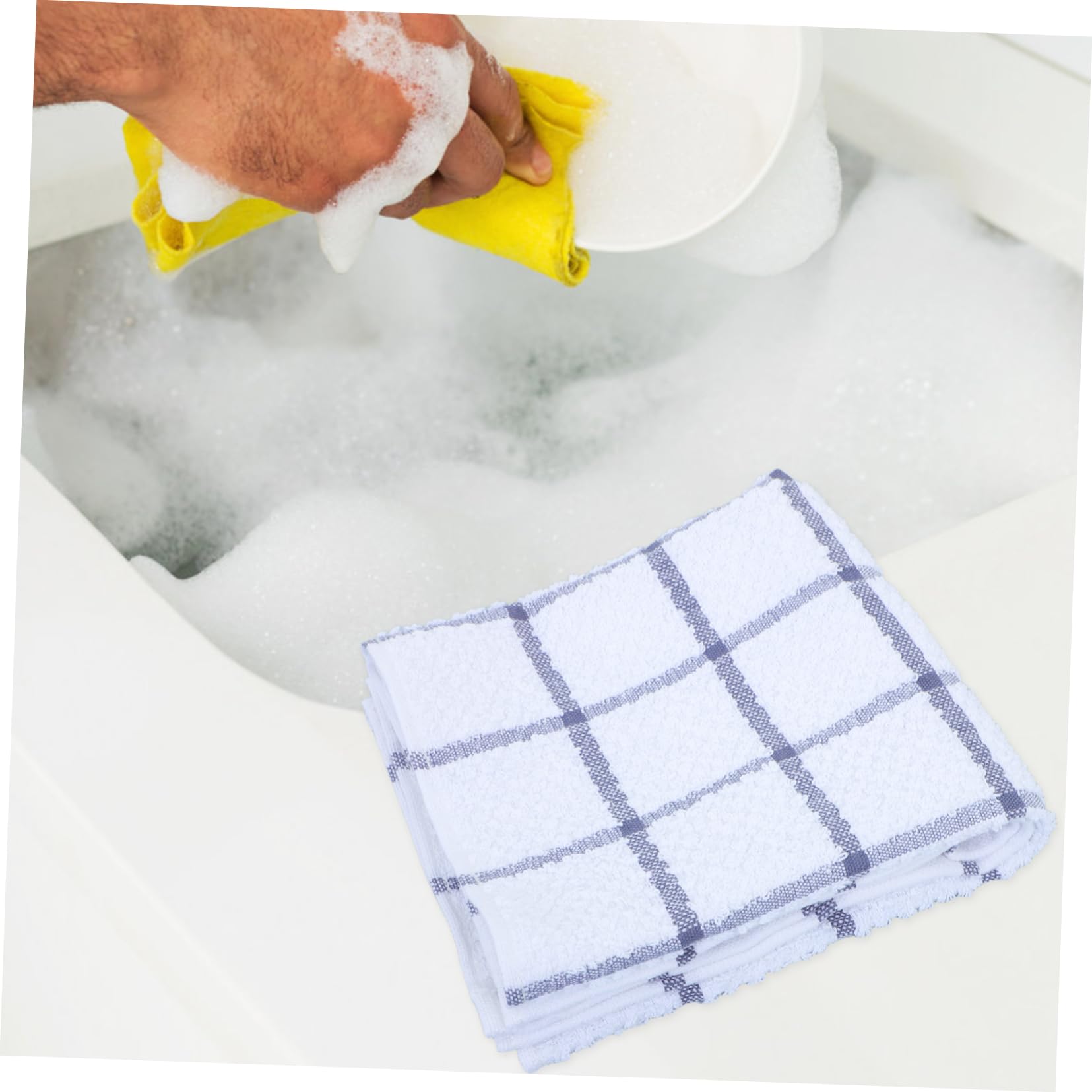 Luxshiny Paños de Cocina de Algodón Absorbente, 6 Piezas Multiusos