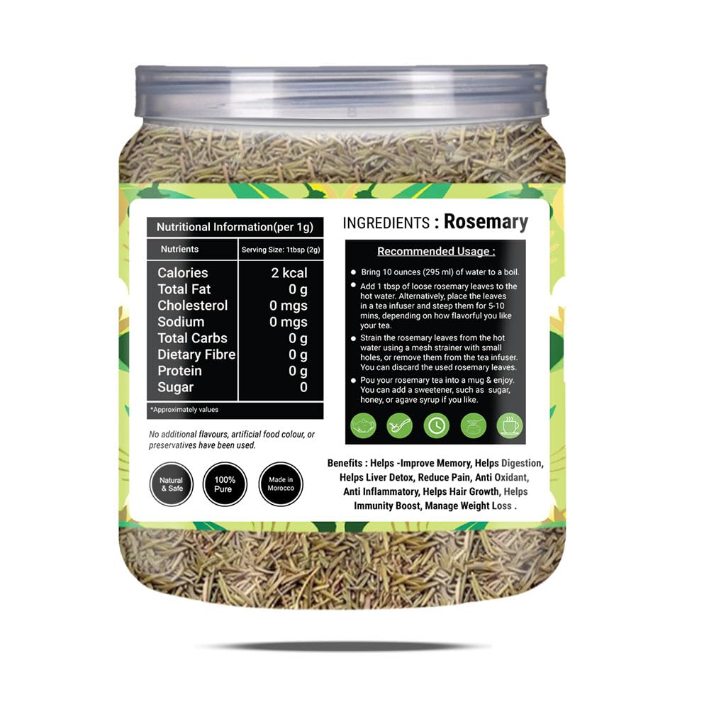 Brew Lab Rosemary Herbal Tea | Plastic Bottle (125g) - Caffeine Free