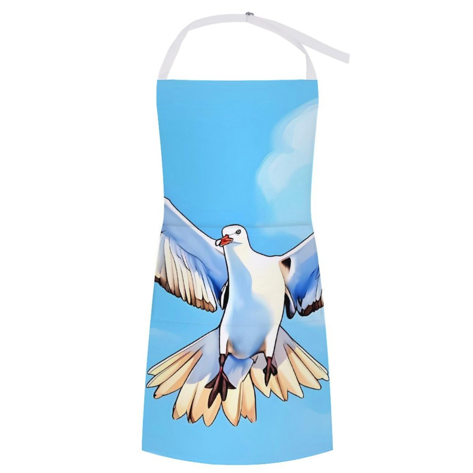 Vtctoasy Unisex Seagulls In Flight Adjustable Apron With 2 Pocket Apron For Women Men Bib Chef Aprons For Cooking, 70X80cm
