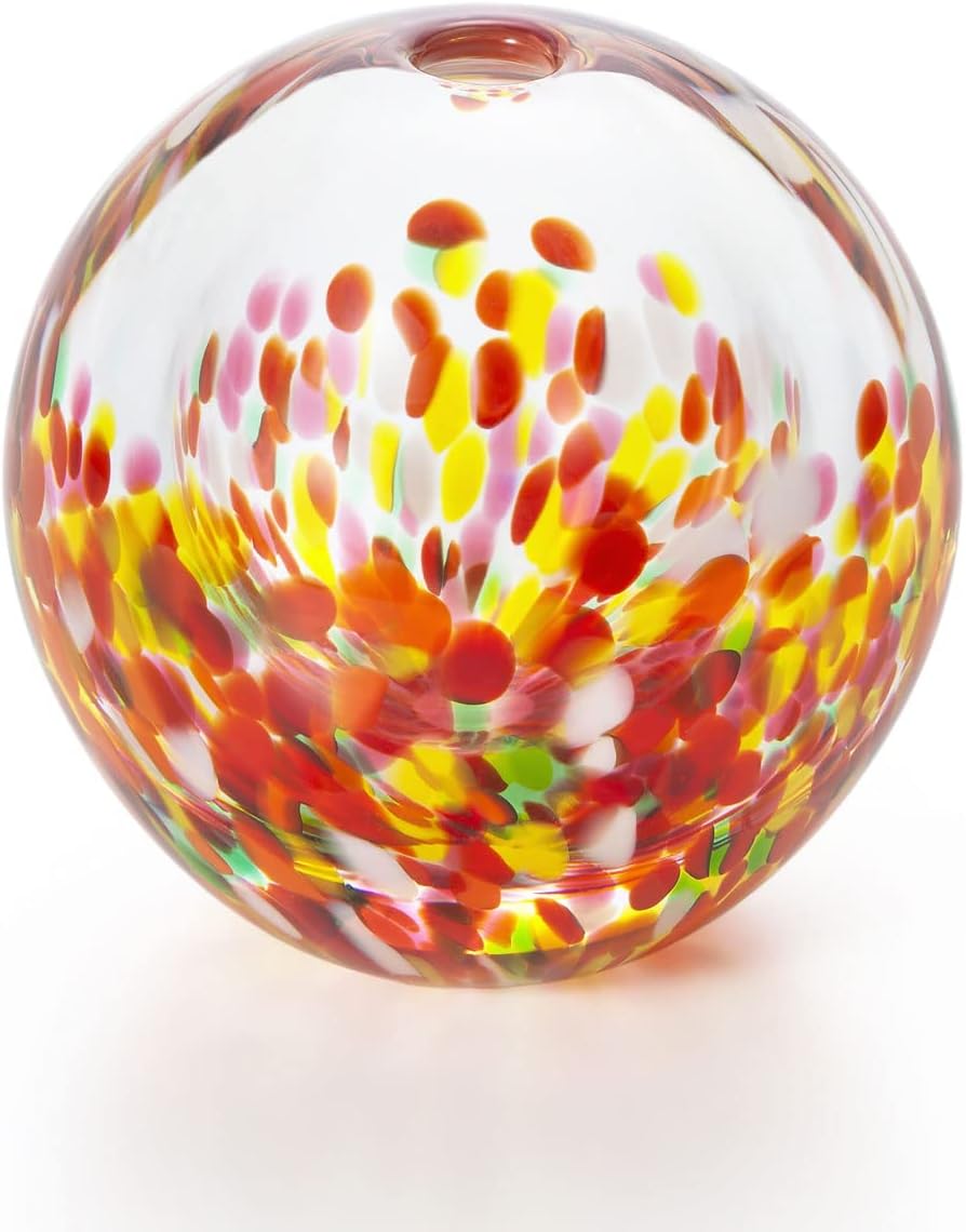 ADERIA F62770 Tsugaru Vidro Fukukei Momijiyama Flower Vase Vase Container with Cosmetic Box, Fashionable, Glass, Flower Vase, Flower, Flower Arrangement, Present, Gift, Father's Day, Mother's Day,