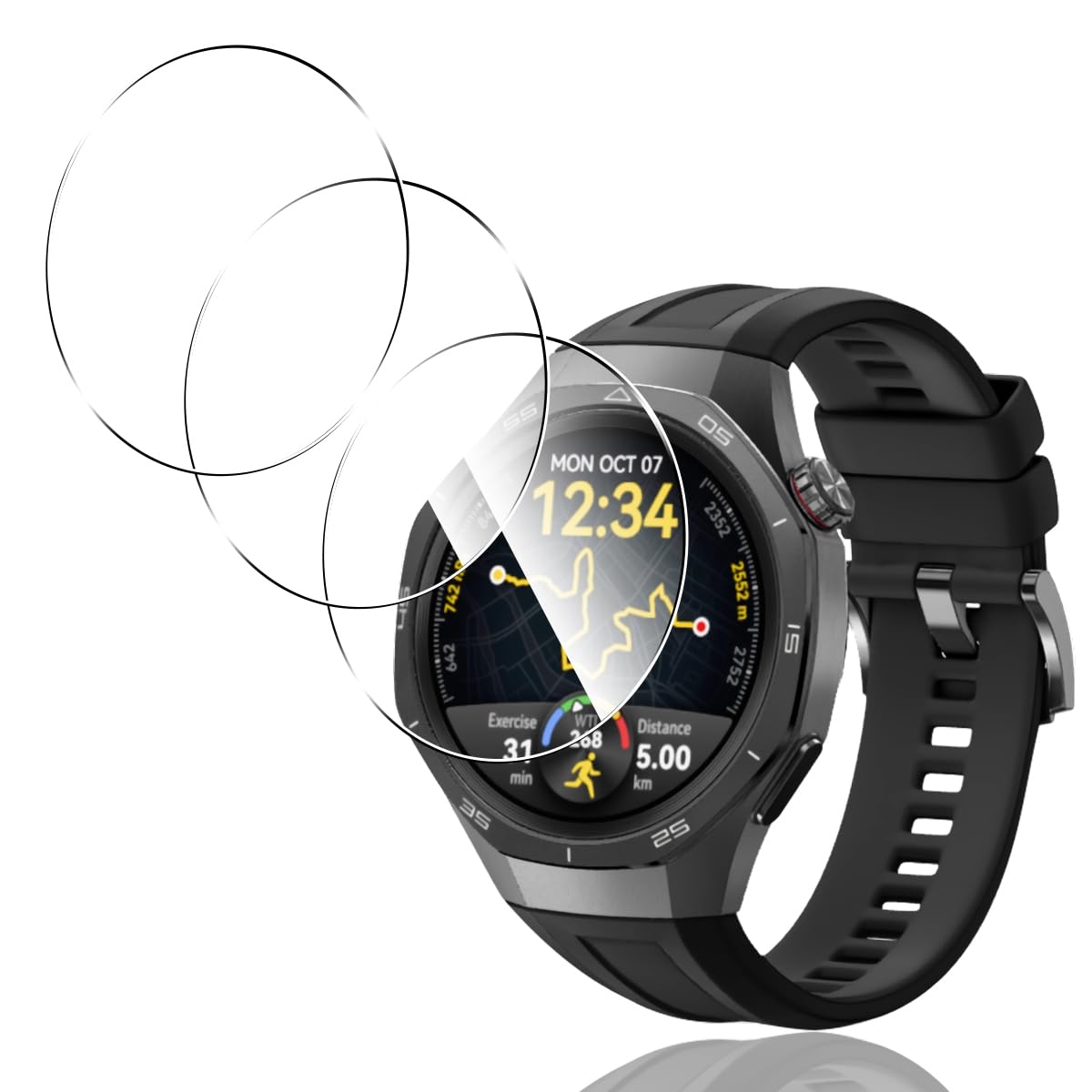 Amazon | 【3枚セット 日本旭硝子製】 用 HUAWEI WATCH GT5 Pro 46mm 
