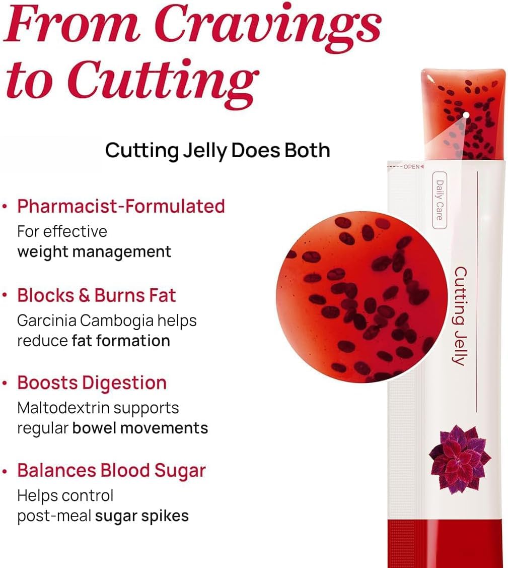 Coleology Cutting Jelly – köstlicher Granatapfelgeschmack, Kollagen, vegan, gentechnikfrei
