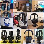 New bee Headphone Stand Headset Holder Earphone Stand with Aluminum Supporting Bar Flexible Headrest ABS Solid Base for All Headphones Size (Black) - Image 5