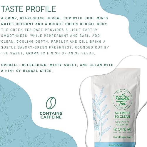 Miniatura 5 de Té de hierbas So Fresh, So Clean — Soporte de aliento fresco y comodidad oral* | 3 oz. Hoja suelta con 35 bolsas de té vacías incluidas