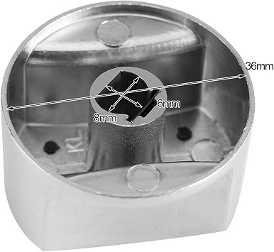 Universal Gas Stove Cooker Part,Control Knobs Replacement,Metal Rotary Switch,Fit, 2pcs Stove Knobs for Most Gas Stoves Bouton Four Bouton Four