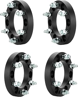 4pcs 6x5.5 Wheel Spacers M12x1.5 Thread Pitch 108mm Bore for 2004-2014 Chevrolet Colorado, 2003-2024 Toyota 4Runner, 2007-2014 FJ Cruiser, 1" (25mm) Thickness 6x139.7mm Adapters, Not Hubcentric