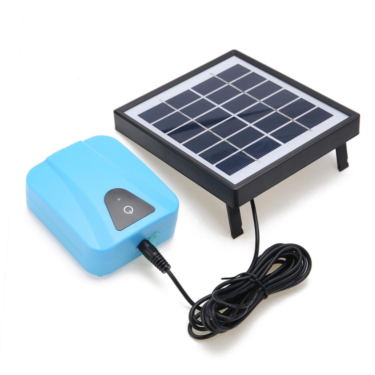 BESPORTBLE Pompe à Oxygène Solaire pour Aquarium Pompe à Air pour Bassin Aérateur à Bulles Air pour Poissons Hydroponique