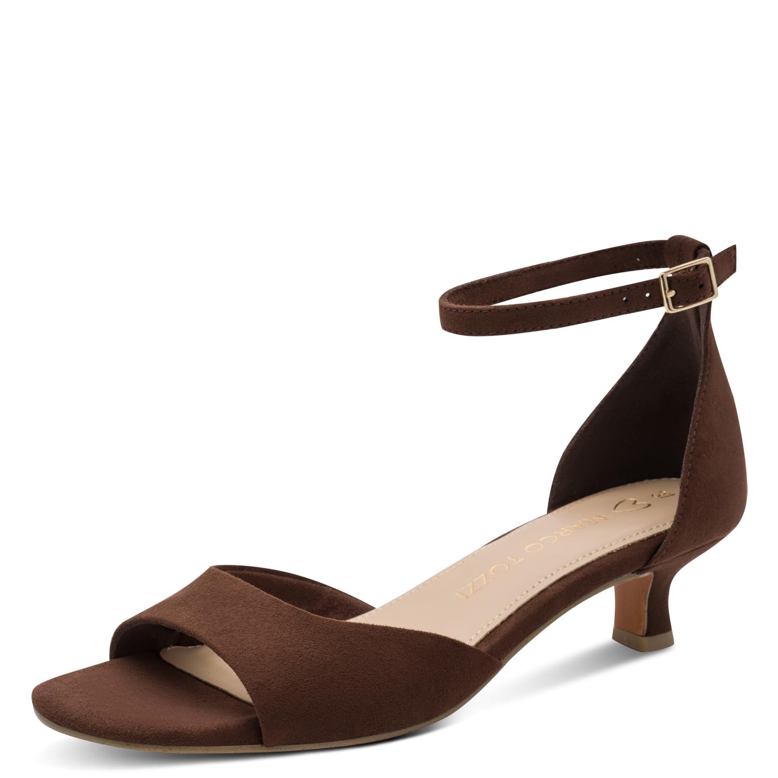 MARCO TOZZI women's sandal soft Feel Me footbed stylish, brown (CHOCO), 4.5 UK