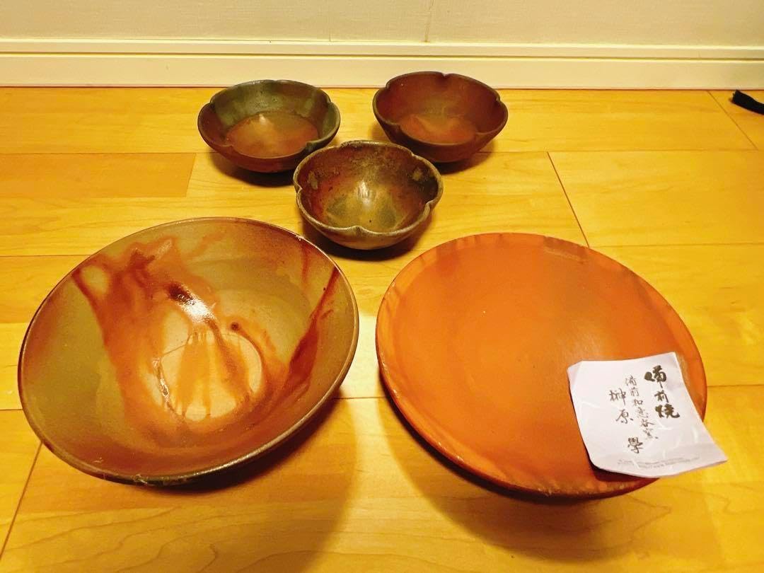 榊原学 榊原陶人 陶芸 備前焼 器 中鉢 皿