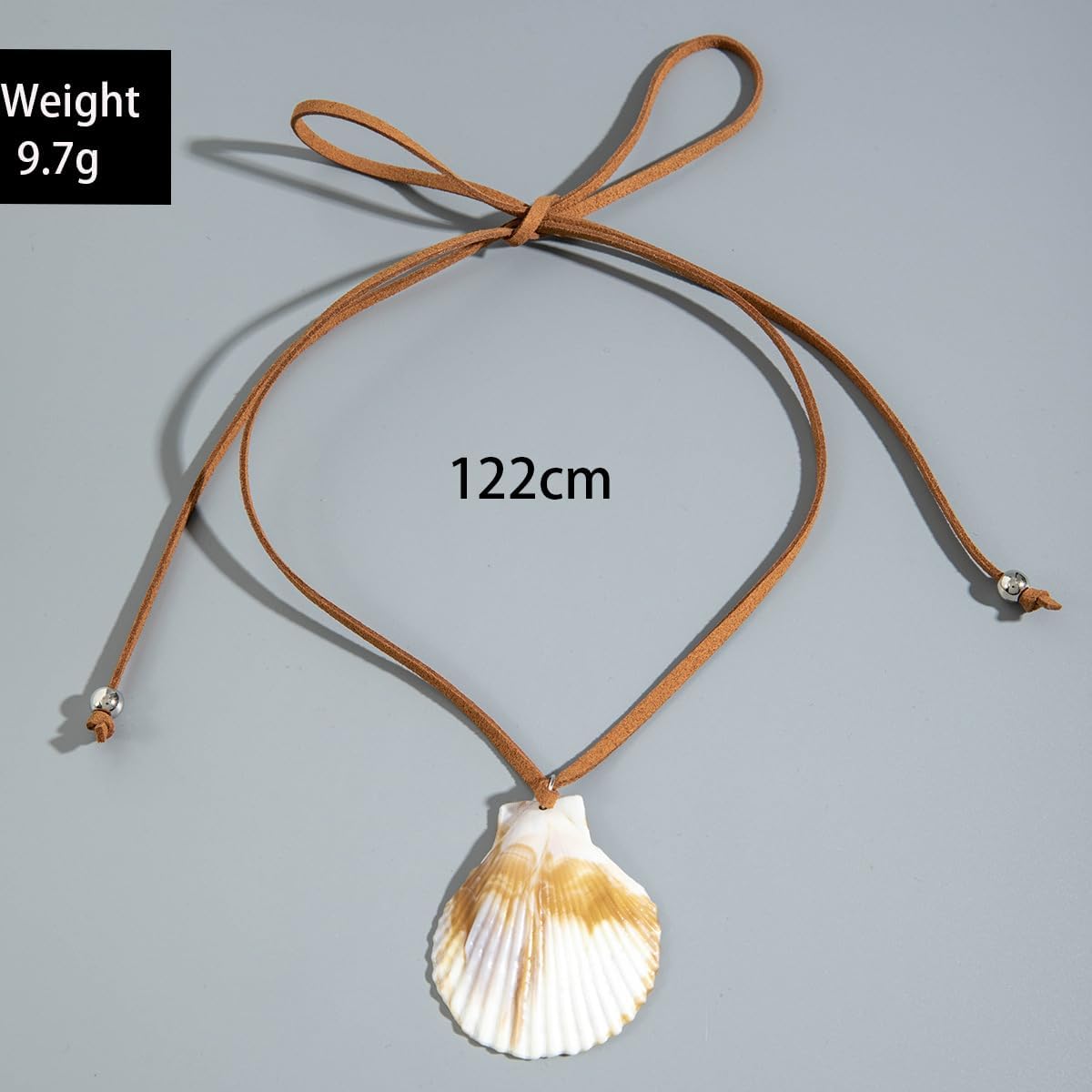 Large Starfish Shell Necklace for Women Bohemian Starfish Pendant Necklace Dainty Coastal Jewelry Summer Sea Vacation Necklaces Adjustable Shell Necklaces Summer Beach Surfer Jewelry Outfits Accessories - Image 5