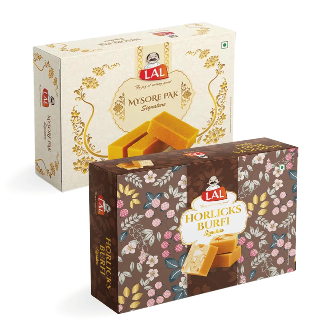 Lal Sweets Combo Pack Of Mysore Pak 400g & Horlicks Burfi 400g