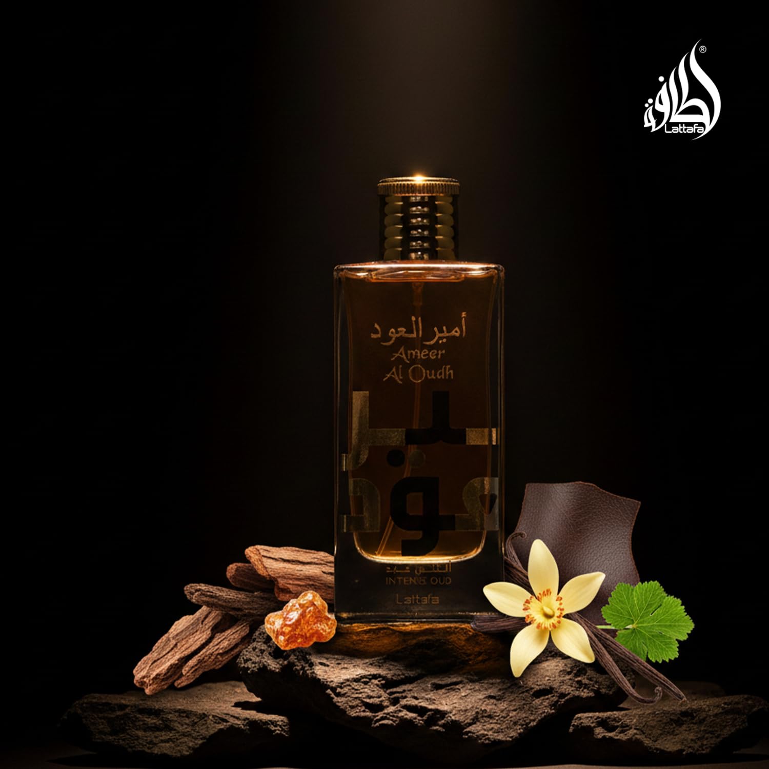 LATTAFA Lattafa Perfumes Ameer al Oudh Intense para uso profesional para mejorar el rendimiento en cada uso con medida o especificación 100M