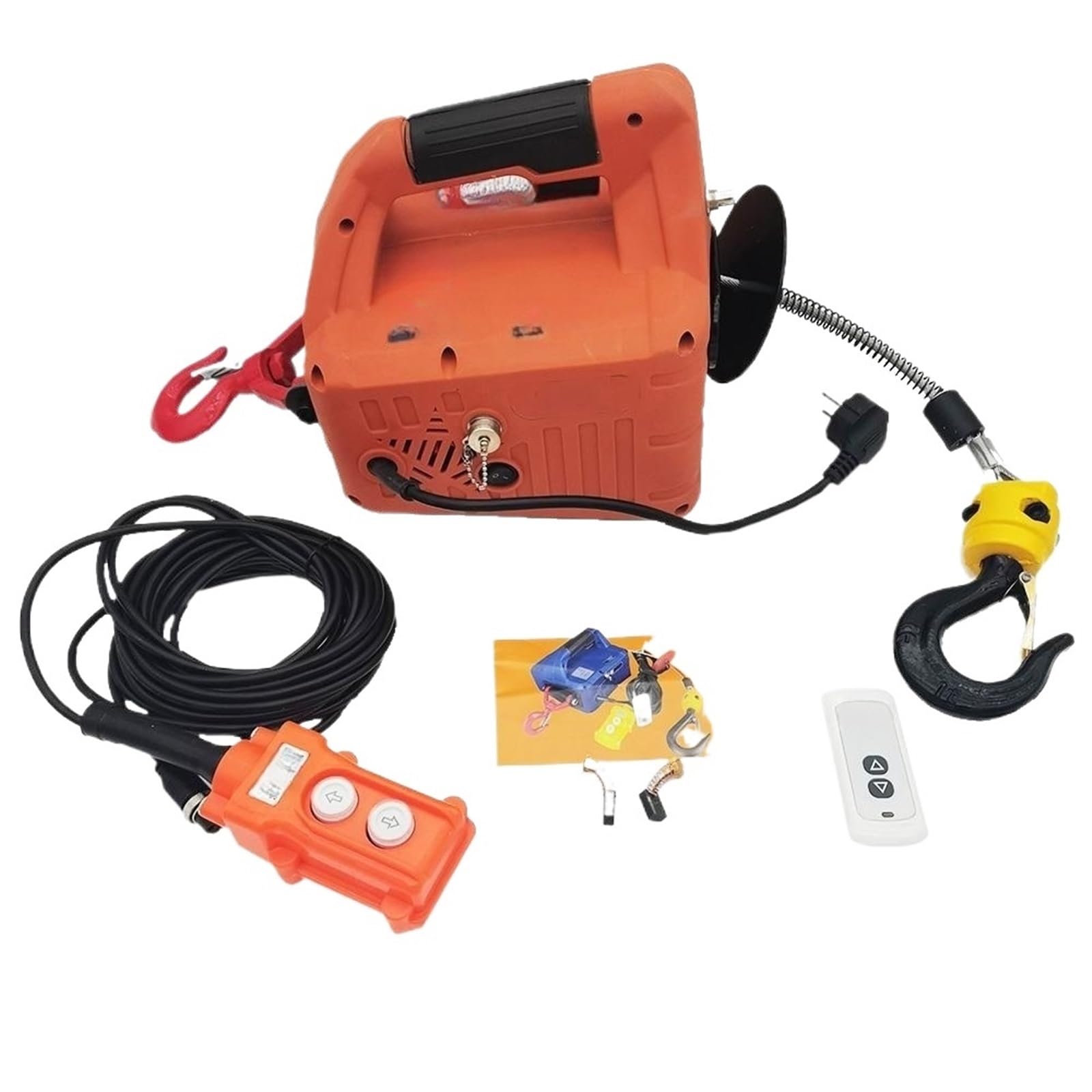 polipastos de cadena Cabrestante Eléctrico Portátil De Carga, Polipasto Tracción, Control Remoto/Control Cable, 220V/110V, Herramienta Elevación