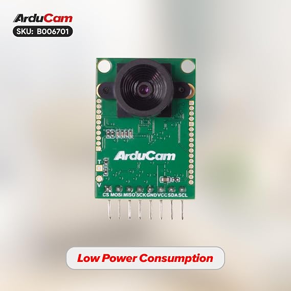 Arducam Mini Module Camera Shield with OV2640 2 Megapixels Lens Compatible with Arduino UNO Mega2560 Board and Raspberry Pi Pico