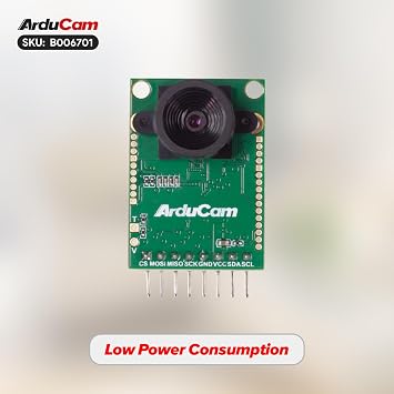 Arducam Mini Module Camera Shield with OV2640 2 Megapixels Lens Compatible with Arduino UNO Mega2560 Board and Raspberry Pi Pico
