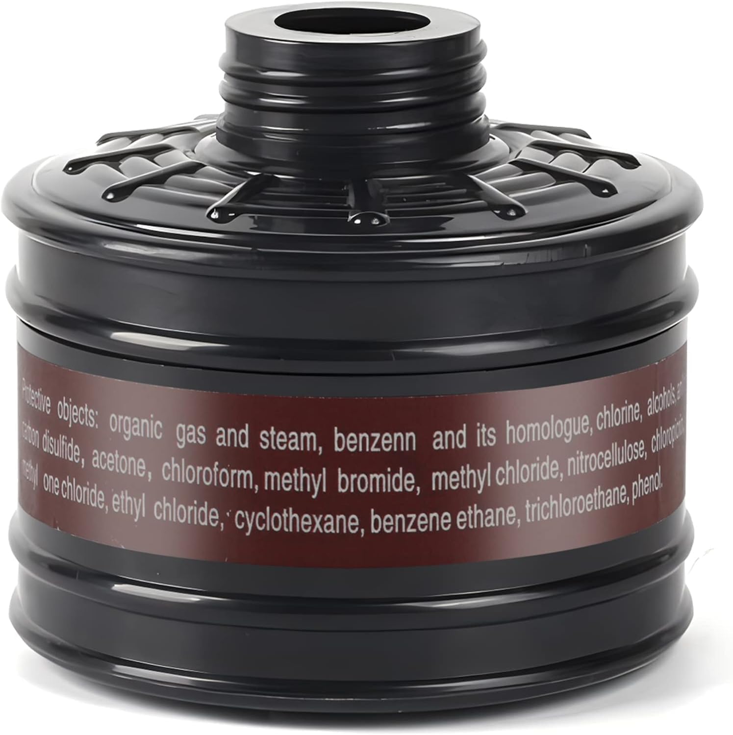 Gasmaskenfilter, 40-mm-Aktivkohlefilter Kompatibel mit der 6800 Vollgesichts-Gasmaske und Anderen Atemschutzmaske, Einzelner Austauschbarer Filter Gegen Dämpfe, Staub, Farben, Gase und Chemikalien