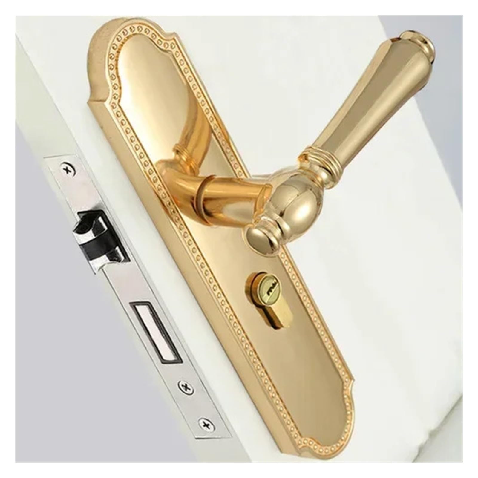 Serrure de porte en bois massif pour maison et chambre à coucher Style-B