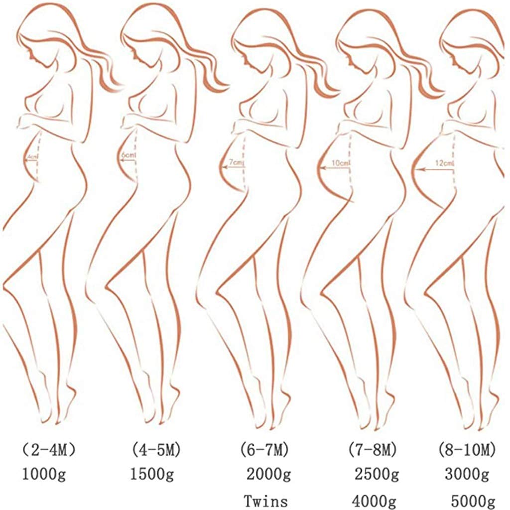 Silicone Belly, Soft Fake Pregnant Belly Artificial Tummy, for Film Props Tv Series Props Spoof Costume Cosplay, Adjustable Elastic (Color : Black, Size : 8-9 Months 2500g)