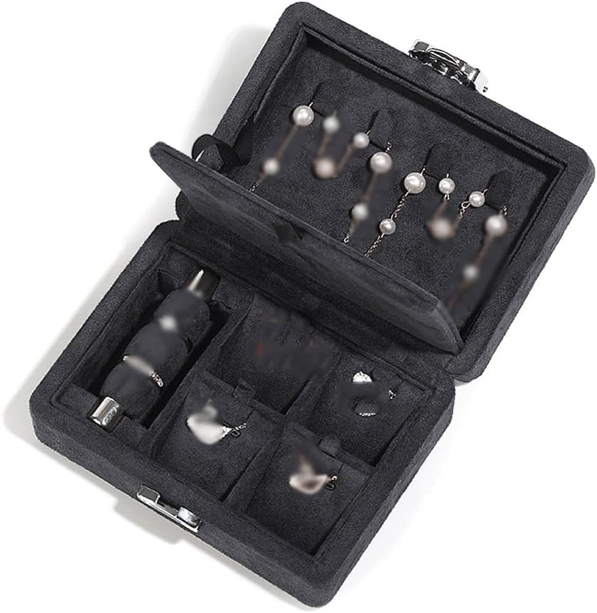 Jewelry Storage Box Earring Necklace Classification Flip Lid(D)