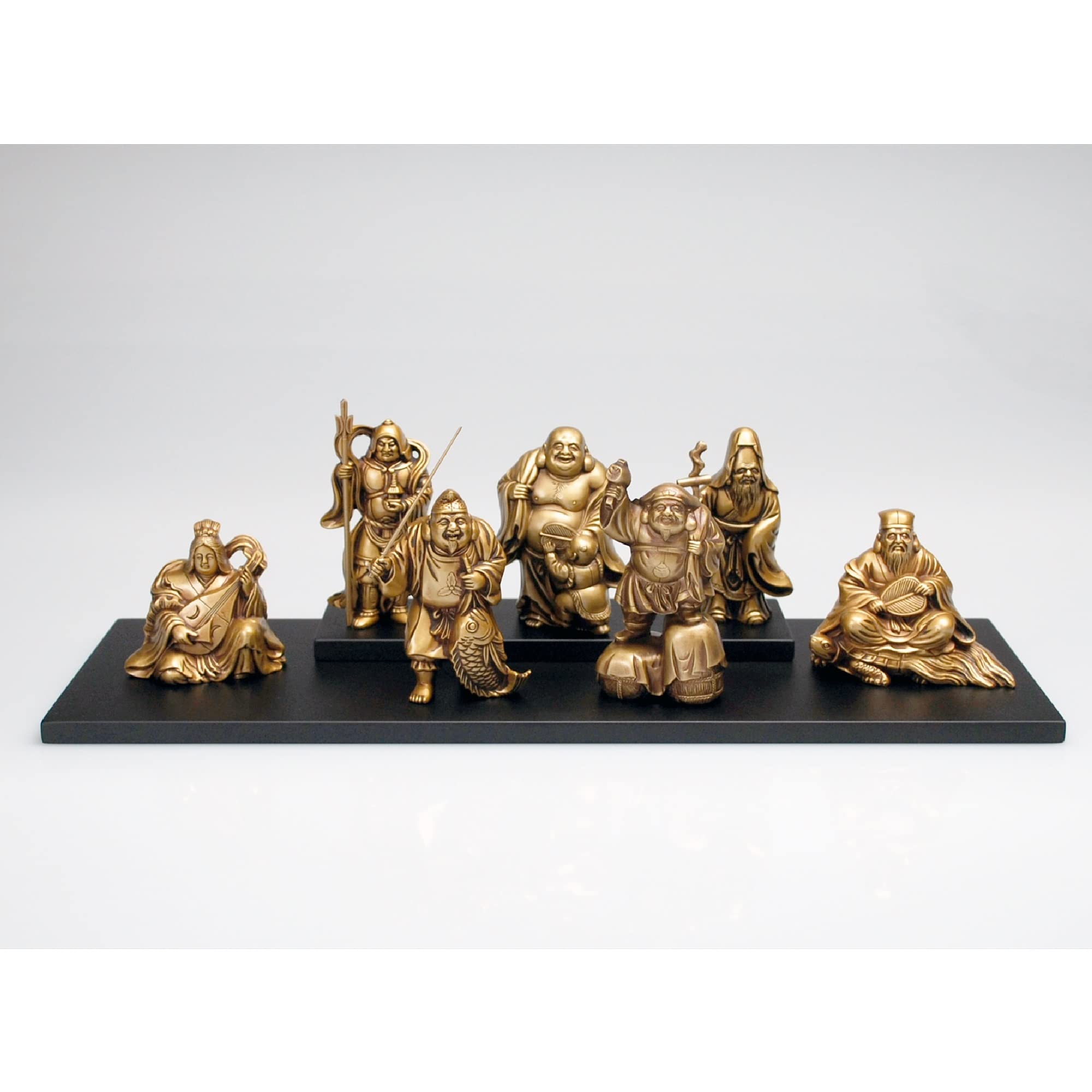 伝統工芸品・高岡銅器の七福神セットです。 Amazon | 高岡銅器 合金製 七福神 (七福神セット) | 仏像 通販