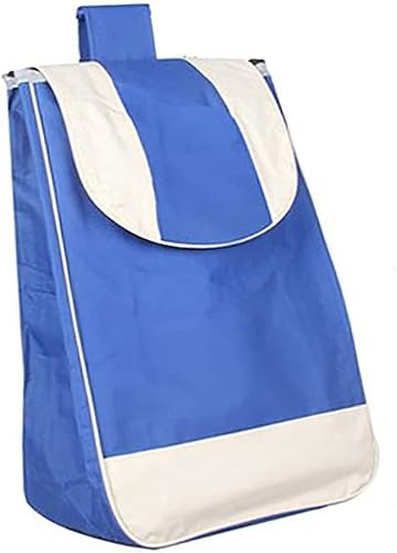 Miniatura 10 de Bolsa de repuesto para carrito de compras, bolsa de carrito de 41 L para carrito de compras, bolsa de almacenamiento impermeable de tela Oxford,
