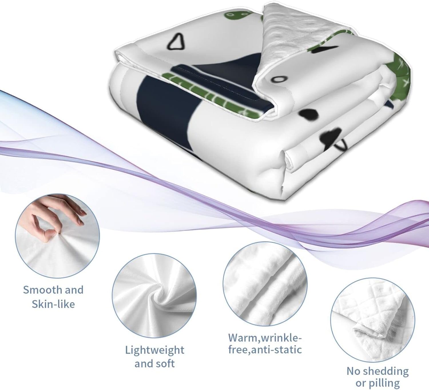 DKJlitter Baby Blanket for Boys Girls, Rustic Dark Green Cactus Desert Pattern Super Soft Comfy Toddler Baby Newborn Double Layer Blanket Shower Gifts for Stroller & Crib 30 x 40 Inch