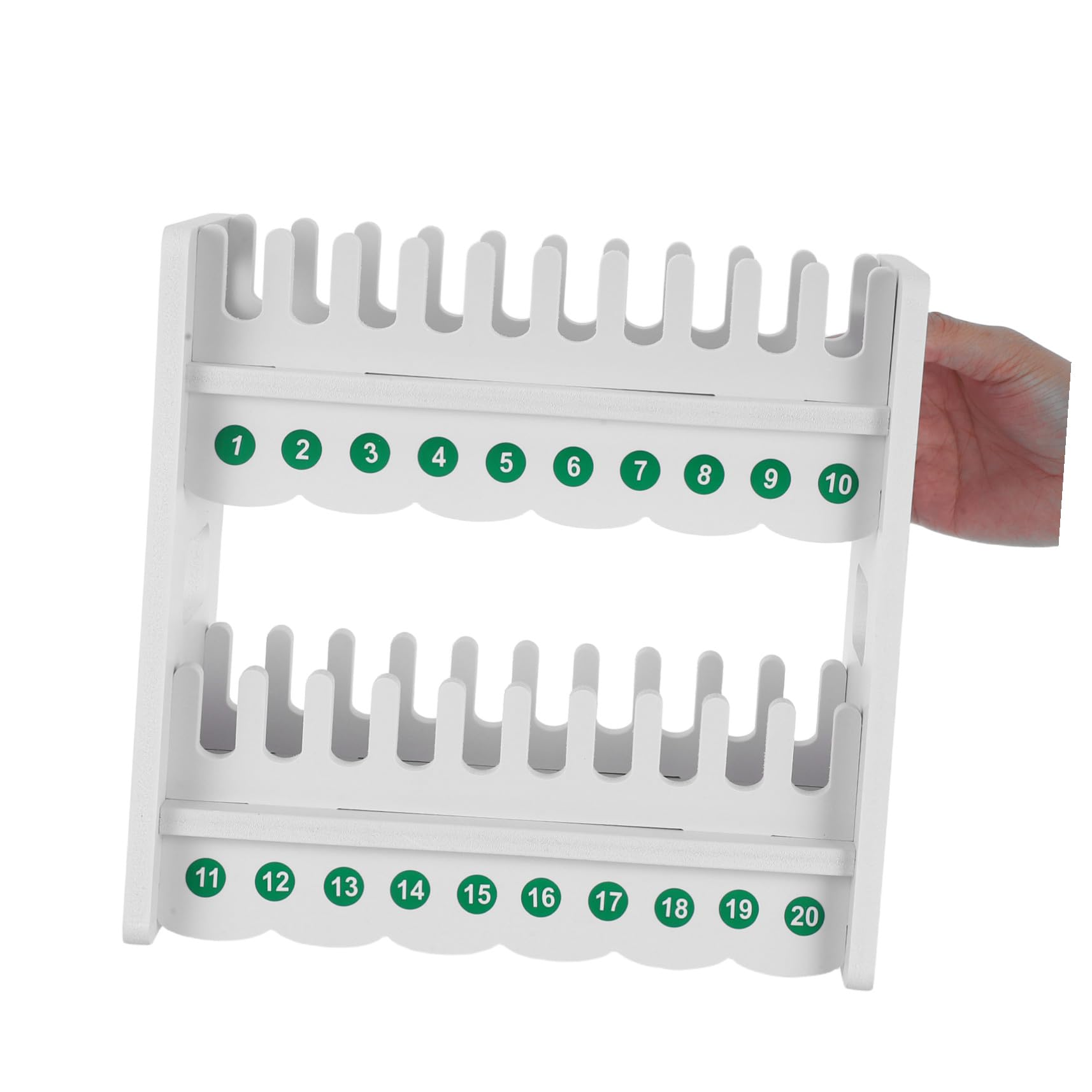 WOONEKY Supporto Plastica con Compatibilità e in Stabile Struttura Bianca Multi-livello per Cellulare da Scrivania per Uso in Ambienti Retail e Feste