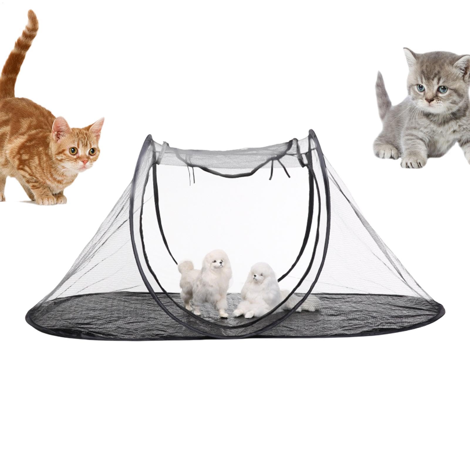 Tunnel pour chat lavable et grand enclos de voyage respirant léger