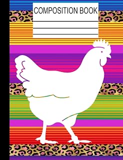 Compostion Book: 4H Livestock Show Hen, Show Chickens, College Ruled Lined Paper Notebook 7.44 x 9.69 100 Pages