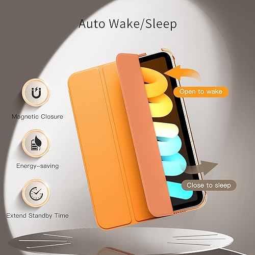 Miniatura 45 de MoKo Funda para iPad mini 7 (A17 Pro) Generation Case 2024, iPad mini 6 2021, funda delgada y ligera de 8.3 pulgadas de carcasa de policarbonato