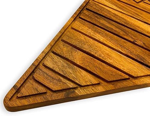 Miniatura 4 de Affinity Decor Plato de acacia orgánica para cortar la cocina para cortar la charcutería queso y verduras tabla de árbol de Navidad rebanada 125