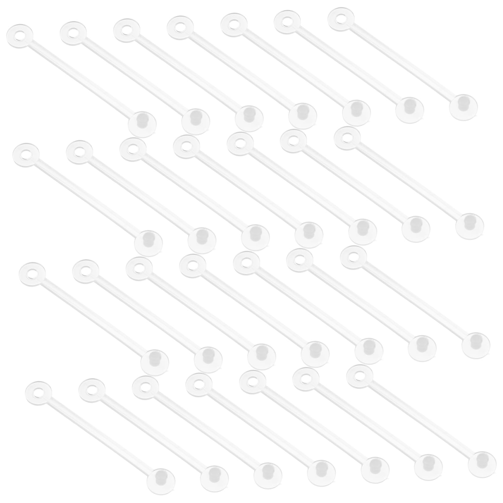 NAMOARLY Versatile 2000pcs Tag Clips PVC Lanyard Accessories for Advertising Tags Classification Tag Holders