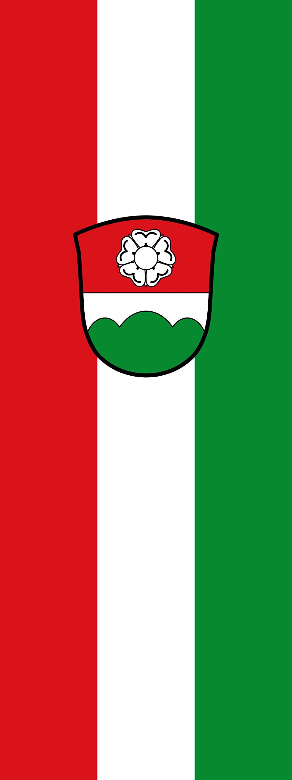 Drapeau Berglern haut de gamme format vertical 400x150cm pour mât