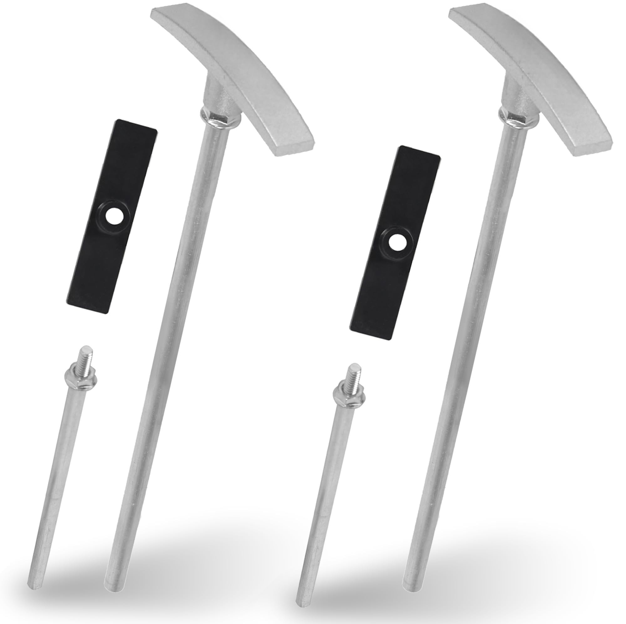 THE WHITE SHOP (2 Pack) RV Waste Valve Handle Replacement RV Waste Valve Tube Extension Kit Tank Valve Handle RV Dump Replacement Set - Universal Fit