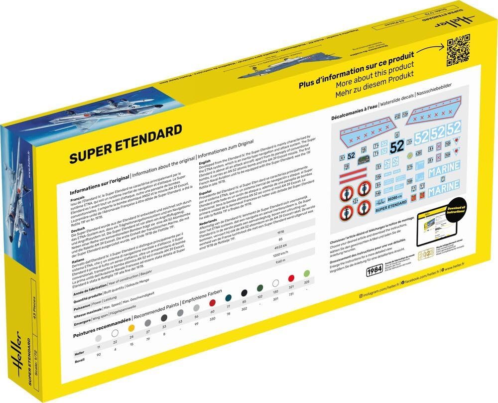 Heller 80360 zestaw modelarski Dassault Super Etendard
