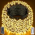 Guhope Christmas Lights 131FT 400 LED, Christmas Tree Light with 8 Lighting Modes, Outdoor Waterproof String Lights with Remote and Timer, Fairy Light for Holiday Decor (Warm White)